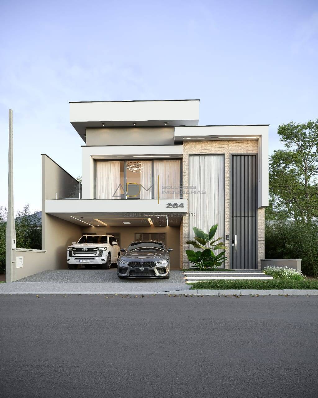 Casa belissima em construção no Cond. Reserva Central Parque em Botucatu-SP